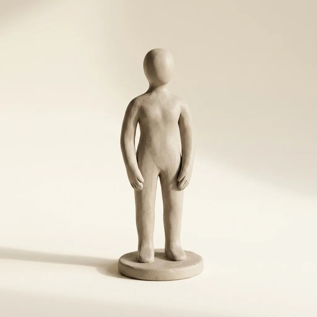Handmodellierte Figur aus Clay with me