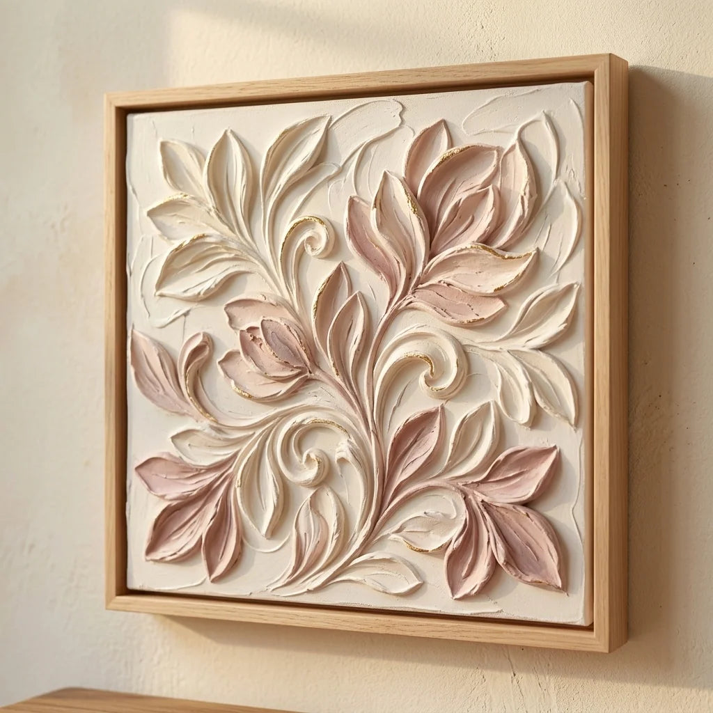 Malerische Reliefs mit Butter Paste