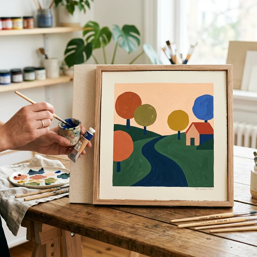Plakatmalerei mit Gouache