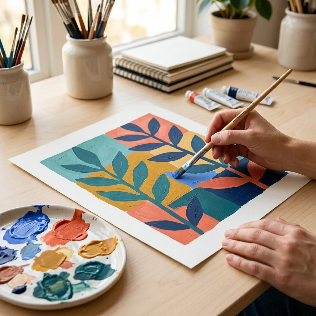 Gouache auf Papier