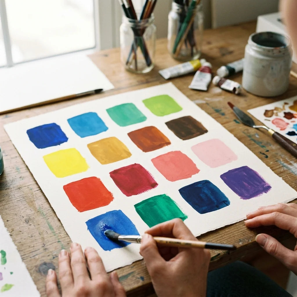Farbstudie mit Gouache
