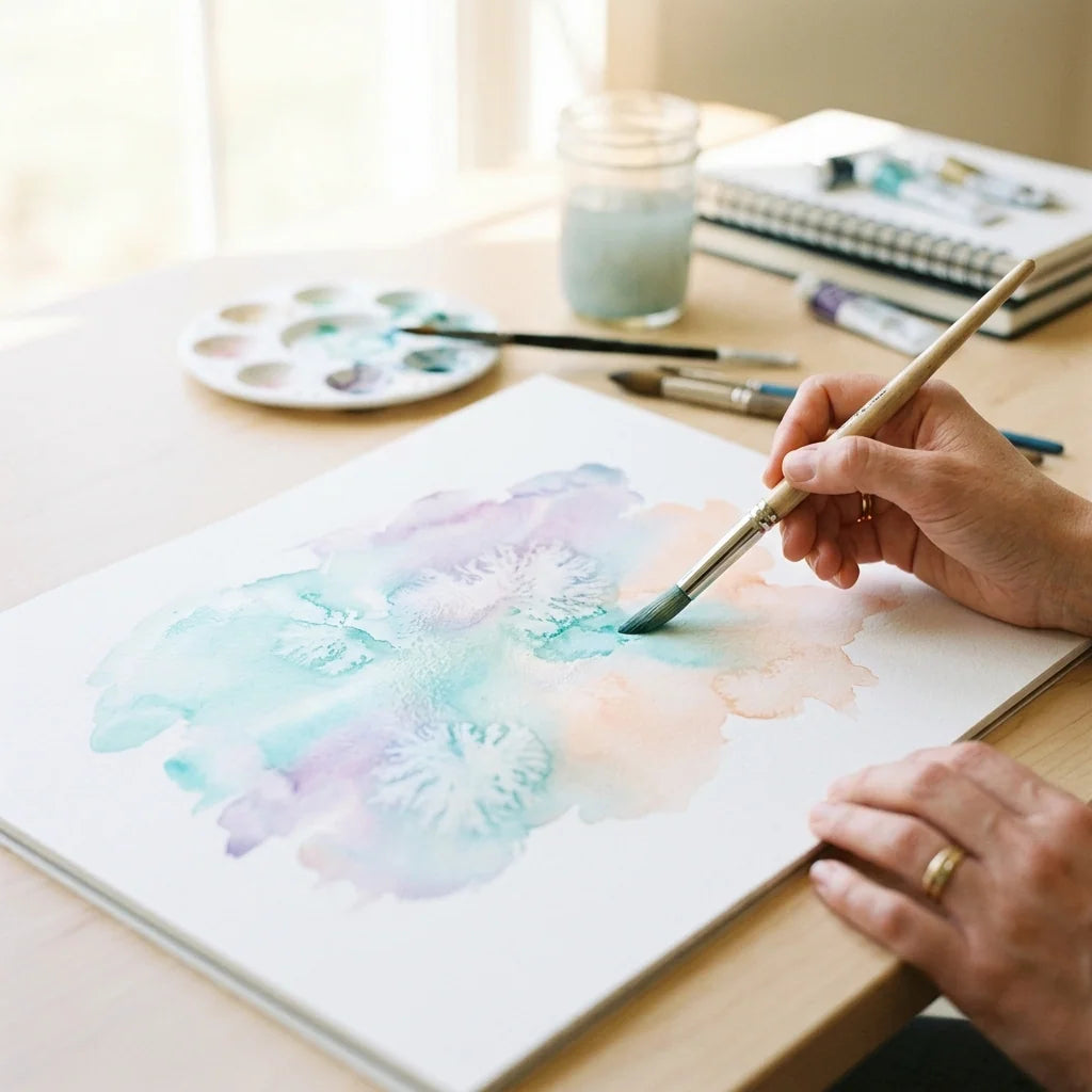 Aquarell-Lasurtechnik