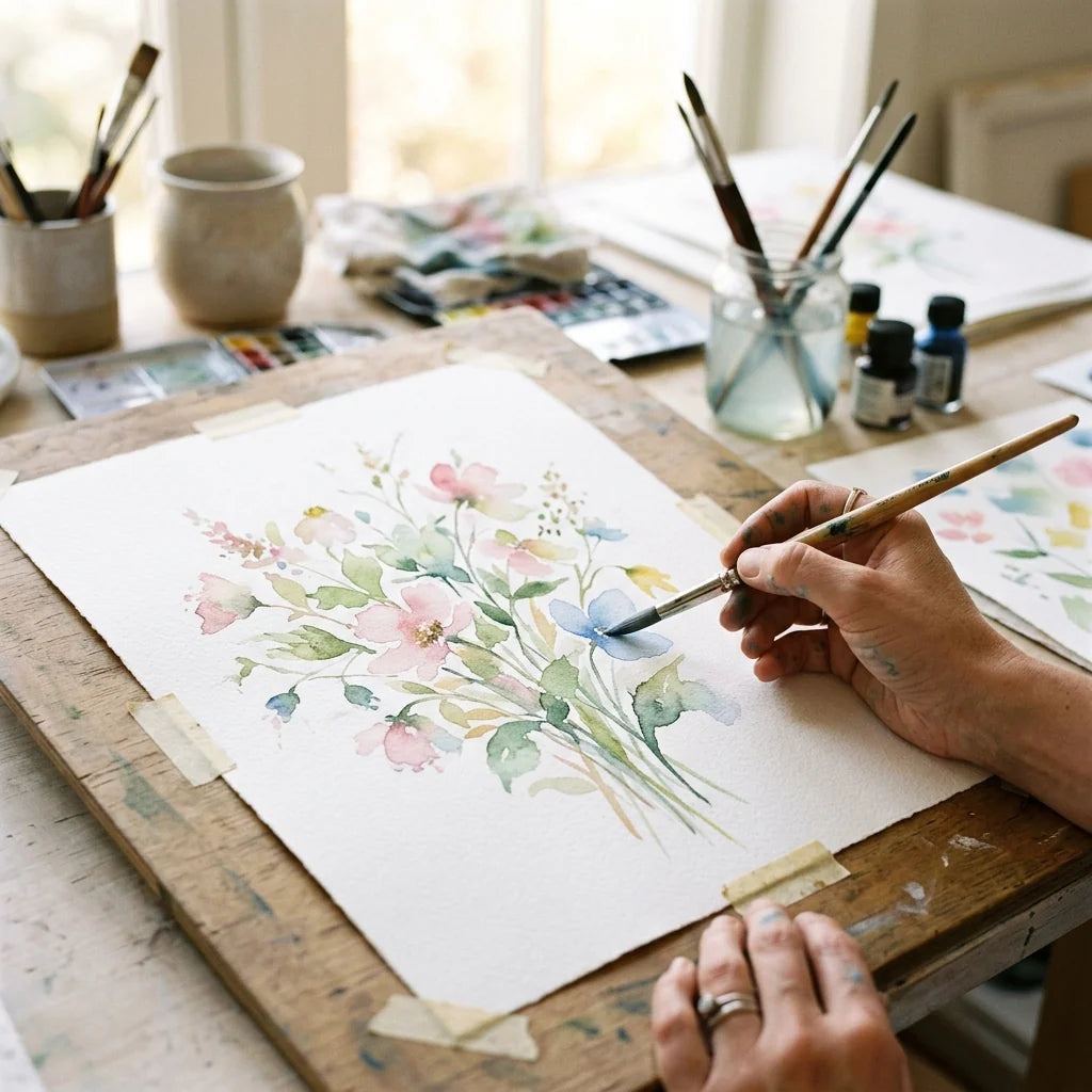 Aquarell-Malstudie
