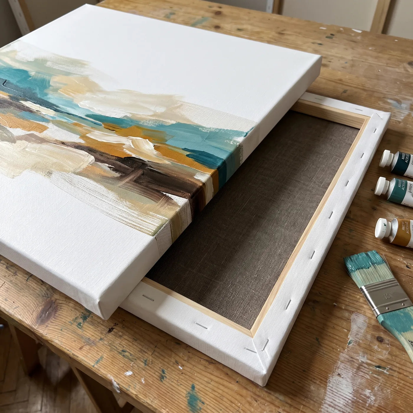 Acrylfarbe auf der MUSEAL-Leinwand