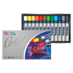 Colorino Artist Runde Ölpastelle, 12er-Pack