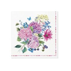 Decoupage-Servietten - Hydrangea Bouquet  - 1Stück