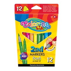 Doppelseitige Marker für Kinder Colorino 12 Stück