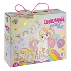 Einhorn Kinder Party Set 43 Teile