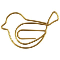 Goldener Vogel Dekorative Clips