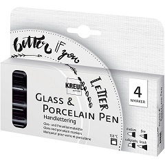 KREUL Handlettering Glas & Porzellan Marker Set